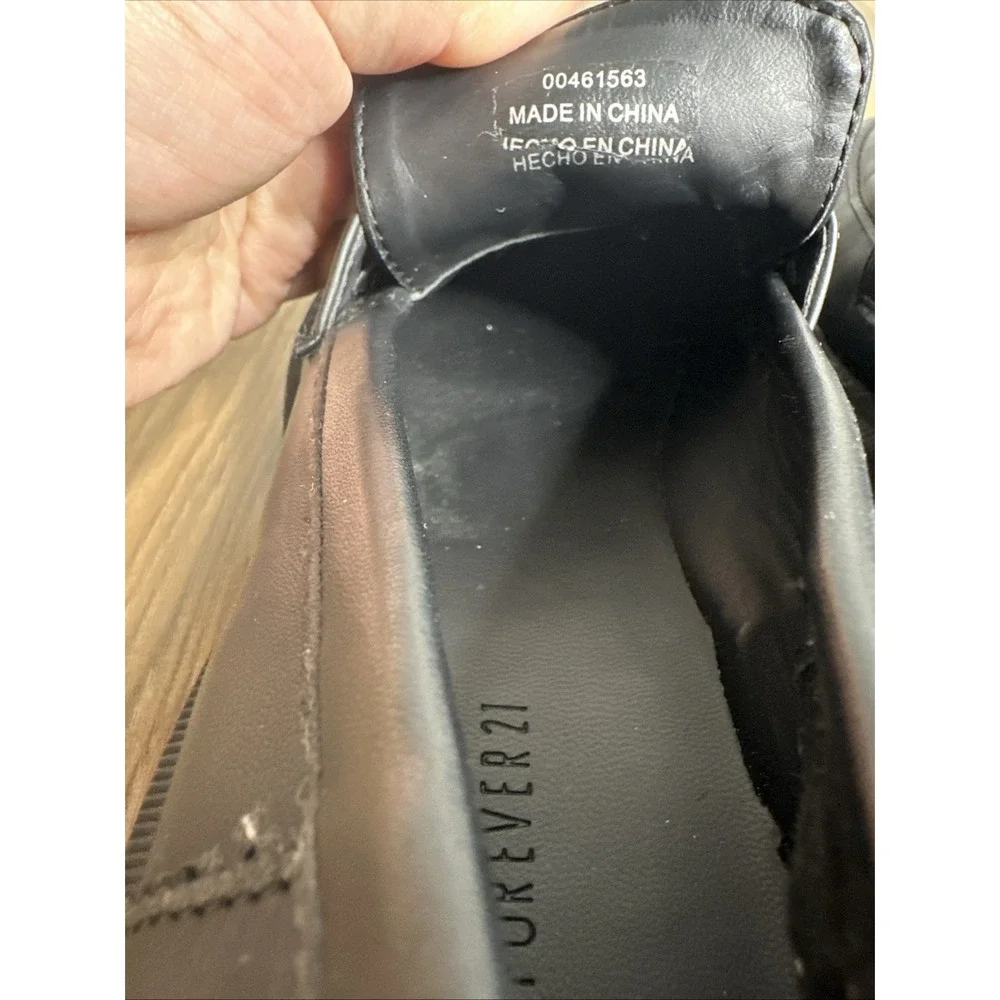 Forever 21‎ Women's Slip On Platform Shoes Size 5.5 Black